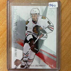 2016-17 SP Authentic #175 Nick Schmaltz FW RC #'d 289/999 Chicago Blackhawks